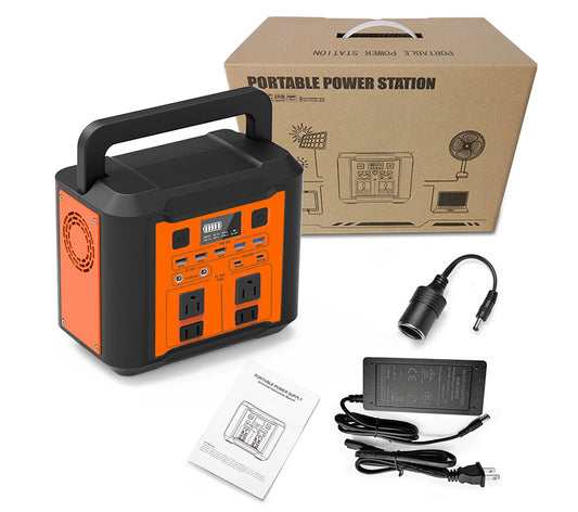 300W Portable Energy Storage Lithium Battery AC 110V 220V Outdoor USB Backup Solar Generator Home Power Station For Camping